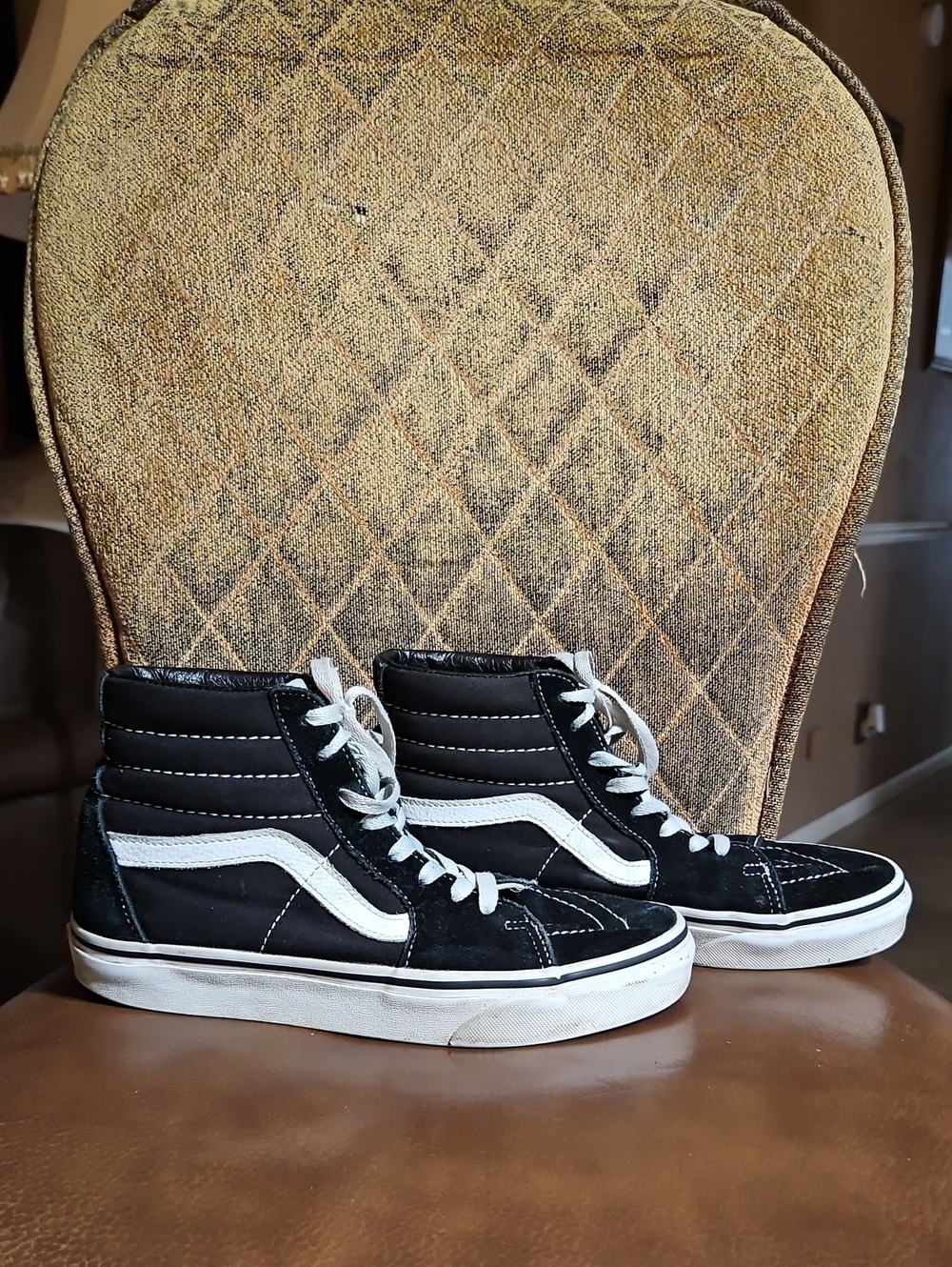 Vans SK8-Hi Lace Up High Top Sneakers Shoes Black White